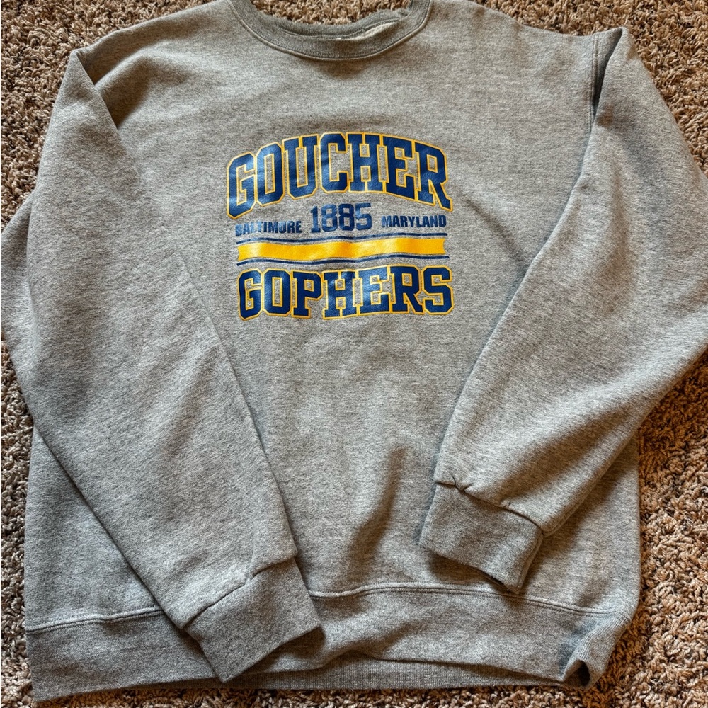 Goucher College Gray Crewneck